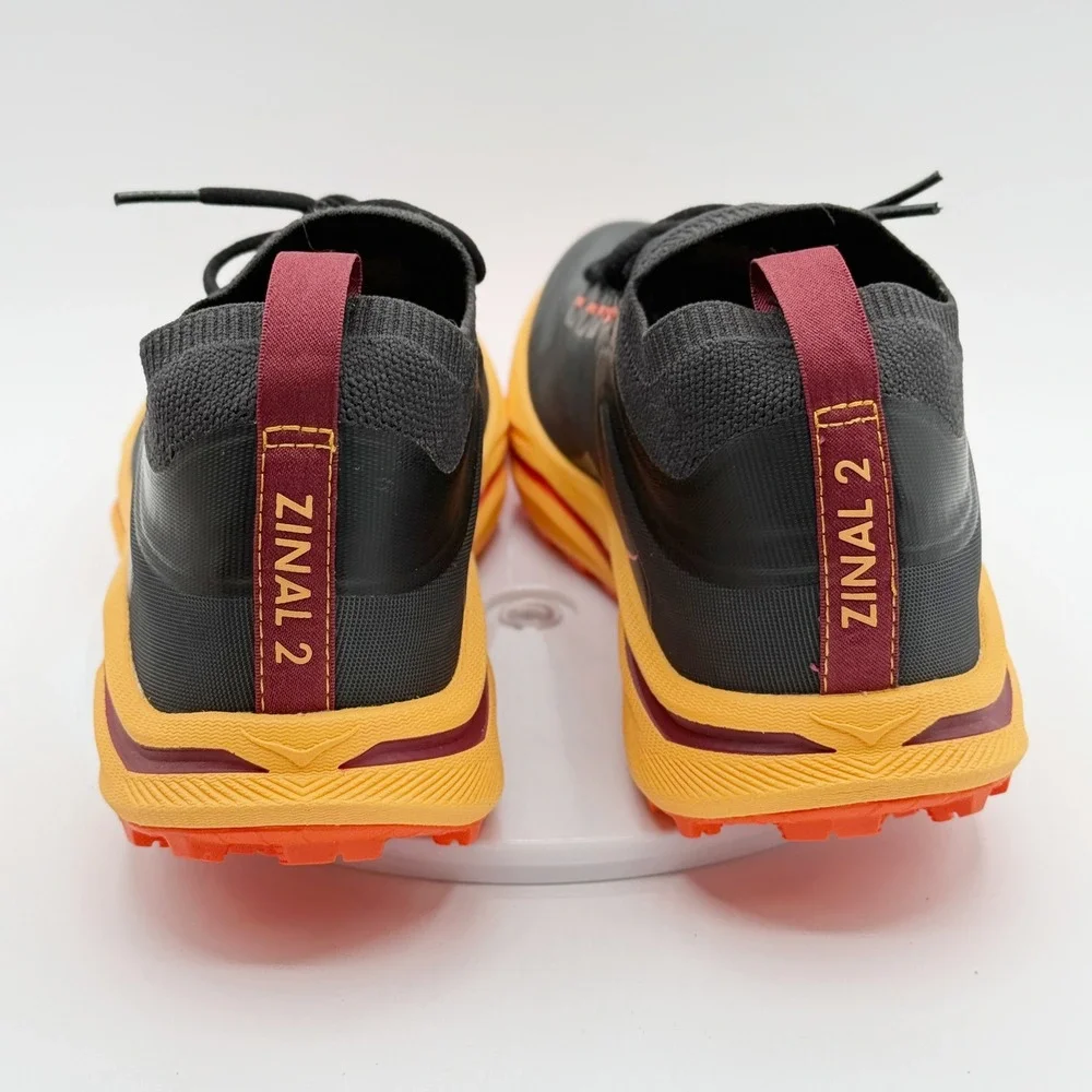 Hoka Zinal 2, Black and Yellow Orange Athletic Shoes
